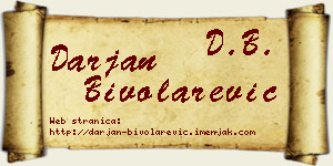 Darjan Bivolarević vizit kartica